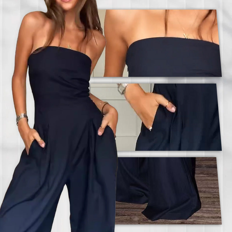 🎉50% OFF🥳Women's Strapless Jumpsuit With Pockets
